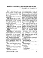 NGHIÊN cứu rối LOẠN LIPID máu TRÊN BỆNH NHÂN vảy nến