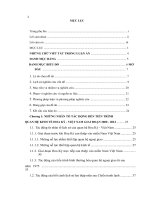 Tiến sĩ lịch sử tiến trình quan hệ kinh tế hoa kỳ việt nam giai đoạn 2000   2015