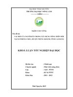 Vai trò của người dân trong xây dựng nông thôn mới tại xã phong châu   huyện trùng khánh   tỉnh cao bằng