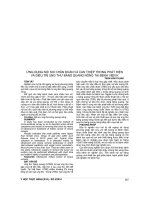 ỨNG DỤNG nội SOI CHẨN đoán và CAN THIỆP TRONG PHÁT HIỆN và điều TRỊ UNG THƯ BÀNG QUANG NÔNG tại BỆNH VIỆN k