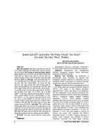 ĐÁNH GIÁ kết QUẢ điều TRỊ PHẪU THUẬT tắc RUỘT DO UNG THƯ đại TRỰC TRÀNG