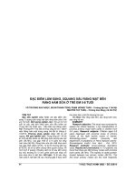 ĐẶC điểm lâm SÀNG, XQUANG sâu RĂNG mặt bên RĂNG hàm sữa ở TRẺ EM 5 8 TUỔI