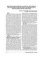 HIỆU QUẢ sử DỤNG DUNG DỊCH GLUCOSE 30% GIÚP GIẢM ĐAU CHO TRẺ TRONG KHI làm THỦ THUẬT tại KHOA điều TRỊ tự NGUYỆN b BỆNH VIỆN NHI TRUNG ƯƠNG