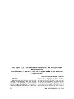 TÁC DỤNG của LERCANIDIPINE TRÊN HUYẾT áp ở BỆNH NHÂN NHỒI máu não có TĂNG HUYẾT áp  kết QUẢ từ 52 BỆNH NHÂN được đo lưu ĐỘNG 24 GIỜ