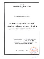 Nghiên cứu đặc điểm thực vật và thành phần hóa học của cẩu tích