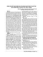 ĐÁNH GIÁ kết QUẢ sớm của PHƯƠNG PHÁP PHẪU THUẬT nội SOI TRONG điều TRỊ UNG THƯ TRỰC TRÀNG