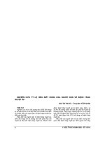 NGHIÊN cứu tỷ lệ HIỂU BIẾT ĐÚNG của NGƯỜI dân về BỆNH TĂNG HUYẾT áp