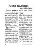 THỰC TRẠNG đảm bảo CHẤT LƯỢNG GIÁO dục tại các cơ sở đào tạo bác sĩ đa KHOA năm 2013