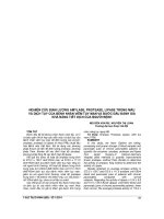 NGHIÊN cứu ĐỊNH LƯỢNG AMYLASE, PROTEASE, LIPASE TRONG máu và DỊCH tụy của BỆNH NHÂN VIÊM tụy mạn và bước đầu ĐÁNH GIÁ KHẢ NĂNG TIẾT DỊCH của NGƯỜI BỆNH