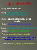 LUẬT AN TOÀN THỰC PHẨM