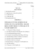 tóm tắt luận văn thạc sĩ kỹ thuật nghiên cứu lý thuyết trên cơ sở xây dựng mô hình tính toán dựa vào các phần mền chuyên dụng ANSYS, GT SUIT  