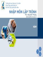 Nhập môn lập trình C dành cho học sinh  sinh viên (tập 6)