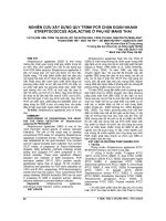 NGHIÊN cứu xây DỰNG QUY TRÌNH PCR CHẨN đoán NHANH STREPTOCOCCUS AGALACTIAE ở PHỤ nữ MANG THAI