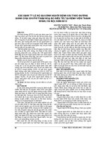 XÁC ĐỊNH tỷ lệ hộ GIA ĐÌNH NGƯỜI BỆNH đái THÁO ĐƯỜNG GÁNH CHỊU CHI PHÍ THẢM HOẠ DO điều TRỊ tại BỆNH VIỆN THANH NHÀN, hà nội, năm 2013