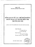Tổng quan về các chế phẩm đông dược đang lưu hành trên thị trường hà nội