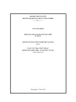 tóm tắt luận văn thạc sĩ kỹ thuật THIẾT kế, CHẾ tạo dàn PIN mặt TRỜI tự xoay 