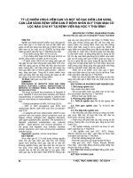 TỶ lệ NHIỄM VIRUS VIÊM GAN và một số đặc điểm lâm SÀNG, cận lâm SÀNG BỆNH VIÊM GAN ở BỆNH NHÂN SUY THẬN mạn có lọc máu CHU kỳ tại BỆNH VIỆN đại học y THÁI BÌNH