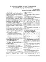 NHẬN xét về đặc điểm lâm SÀNG của BỆNH NHÂN TRONG điều TRỊ PHỤC HÌNH TOÀN hàm