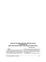 NHẬN xét đặc điểm lâm SÀNG, HÌNH ẢNH nội SOI và mô BỆNH học BỆNH TRÀO NGƯỢC dạ dày THỰC QUẢN tại BỆNH VIỆN k