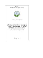 Xây dựng phương pháp định lượng ciprofloxacin trong huyết tương bằng HPLC