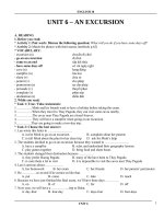 Tiếng anh lớp 10   bài 6 (an excursion) 