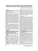 NGHIÊN cứu sự THAY đổi NỒNG độ HS CRP ở BỆNH NHÂN CAN THIỆP MẠCH VÀNH BẰNG STENT THƯỜNG, STENT PHỦ THUỐC