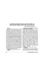 ĐẶC điểm lâm SÀNG, nội SOI và kết QUẢ điều TRỊ dị vật dạ dày DẠNG cục bã THỨC ăn QUA nội SOI