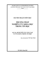 40 NGUYÊN tắc SÁNG tạo và ỨNG DỤNG TRONG TIN học 