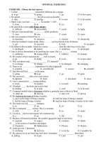 Bài tập tự chọn tiếng anh lớp 10 