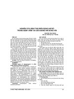 NGHIÊN cứu HÌNH THÁI BIẾN ĐỘNG NHĨ đồ TRONG BỆNH VIÊM TAI GIỮA MÀNG NHĨ ĐÓNG kín