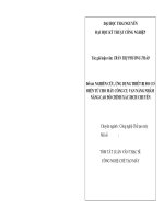 tóm tắt luận văn thạc sĩ kỹ thuật nghiên cứu, ứng dụng thiết bị đo cơ điện tử cho máy công cụ vạn năng nhằm nâng cao độ chính xác dịch chuyển 