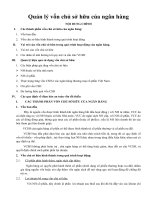 quản lý vốn chủ sở hữu