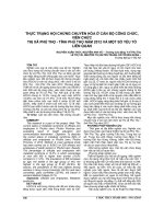 THỰC TRẠNG hội CHỨNG CHUYỂN hóa ở cán bộ CÔNG CHỨC, VIÊN CHỨC THỊ xã PHÚ THỌ   TỈNH PHÚ THỌ năm 2012 và một số yếu tố LIÊN QUAN