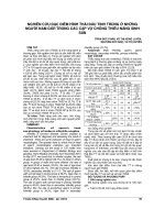 NGHIÊN cứu đặc điểm HÌNH THÁI đầu TINH TRÙNG ở NHỮNG NGƯỜI NAM GIỚI TRONG các cặp vợ CHỒNG THIỂU NĂNG SINH sản