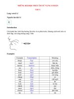 Bài học phát âm 