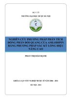 Nghiên cứu phương pháp phân tích đồng phân đối quang của amlodipin bằng phương pháp sắc ký lỏng hiệu năng cao