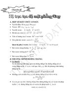 Hệ trục tọa độ mặt phẳng oxy 