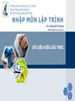 Nhập môn lập trình C dành cho học sinh  sinh viên (tập 10)