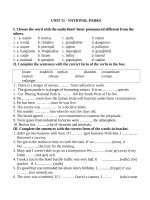 Bài tập tiếng anh 10 bài 11 