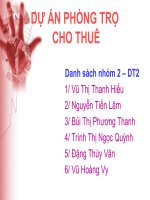 Dự án phòng trọ cho thuê