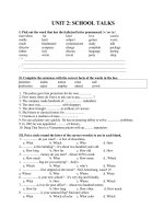 Bài tập tiếng anh lớp 10 (bài 2) 