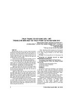 THỰC TRẠNG tái sử DỤNG dầu   mỡ TRONG CHẾ BIẾN một số THỰC PHẨM tại hà nội năm 2012