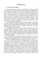 The leadership of the nghe an party committee in implementing social policies in the highland districts from 2001 to 2010 