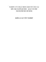 NGHIÊN CỨU HOẠT ĐỘNG KHUYẾN MÃI TẠI SIÊU THỊ CO.OPMART BMC – QUẬN TÂN PHÚ THÀNH PHỐ HỒ CHÍ MINH