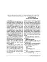 ĐÁNH GIÁ HIỆU QUẢ của PHƯƠNG PHÁP dẫn lưu LIÊN tục với PHƯƠNG PHÁP rửa mắt THÔNG THƯỜNG TRONG xử lý cấp cứu BỎNG mắt DO hóa CHẤT