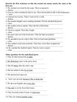 Bài tập tiếng anh lớp 10 (viết lại câu) 