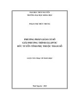 Phương pháp giảm cơ sở giải phương trình elliptic bức tuyến tính phụ thuộc tham số 