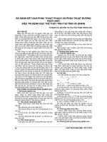 SO SÁNH kết QUẢ PHẪU THUẬT PHACO và PHẪU THUẬT ĐƯỜNG RẠCH NHỎ điều TRỊ BỆNH đục THỂ THỦY TINH tại TỈNH hà GIANG