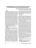 TÌNH HÌNH NHIỄM sán lá GAN lớn TRÊN NGƯỜI tại NGHỆ AN và SO SÁNH các bộ SINH PHẨM CHẨN đoán MIỄN DỊCH