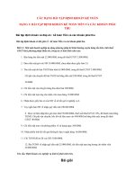 CÁC DẠNG bài tập ĐỊNH KHOẢN kế TOÁN